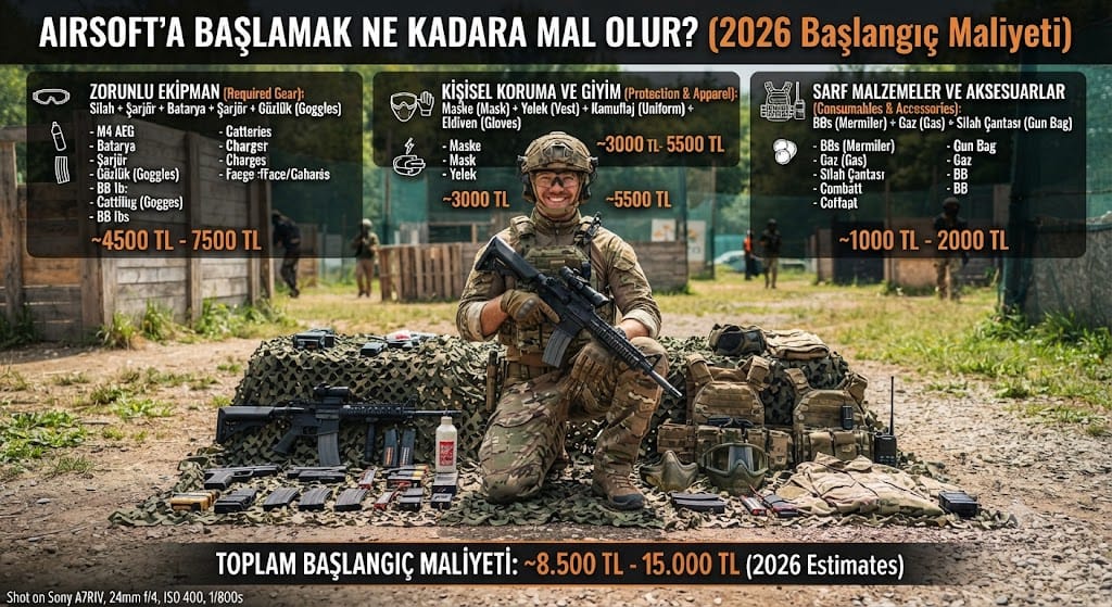 Airsoft’a Başlamak Ne Kadara Mal Olur? (2026 Başlangıç Maliyeti)