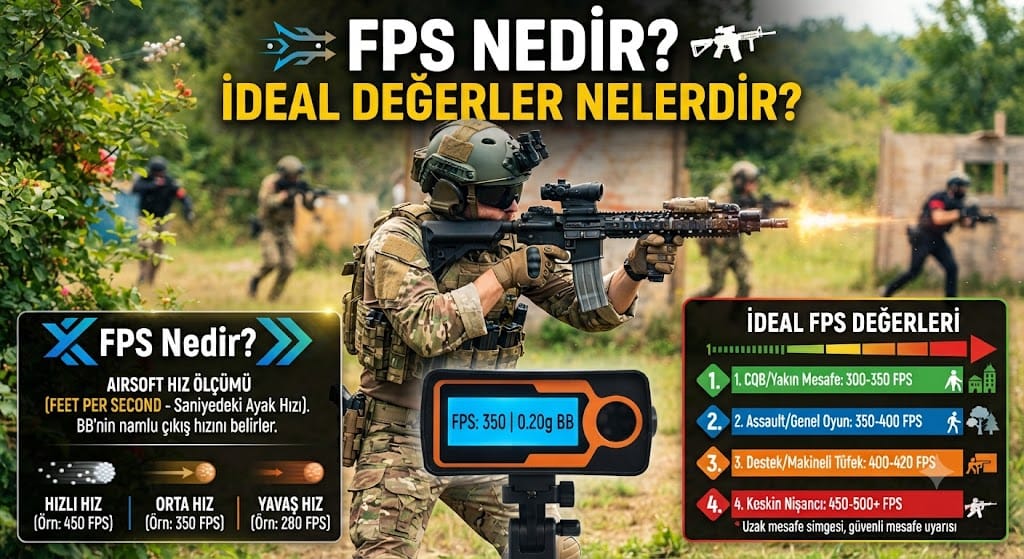 Airsoft Silahlarında FPS Ne Demektir ve İdeal FPS Değeri Kaç Olmalıdır?