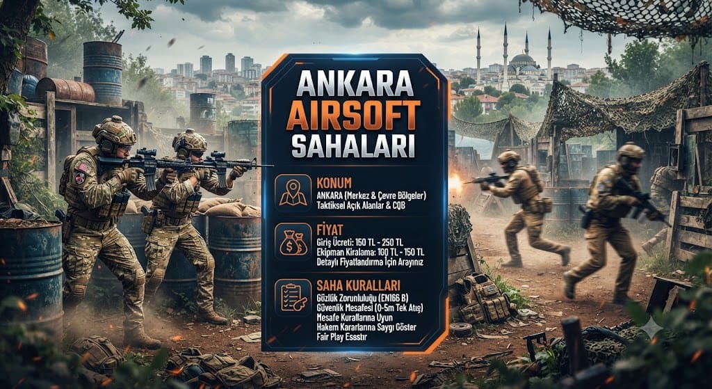 Ankara Airsoft Sahaları: Konum, Fiyat ve Saha Kuralları