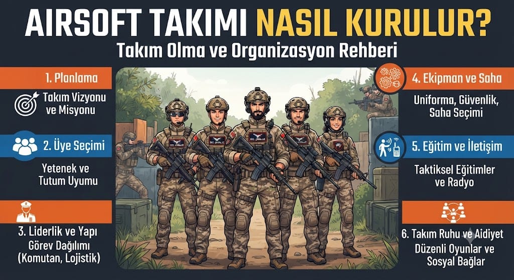 Airsoft Takımı Nasıl Kurulur? Takım Olma ve Organizasyon Rehberi